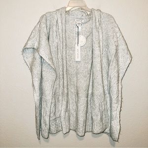 NWT Rachel Zoe Hooded Sweater Poncho